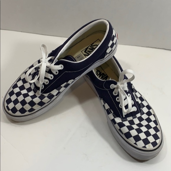 Vans Other - Vans blue and white checkered shoes